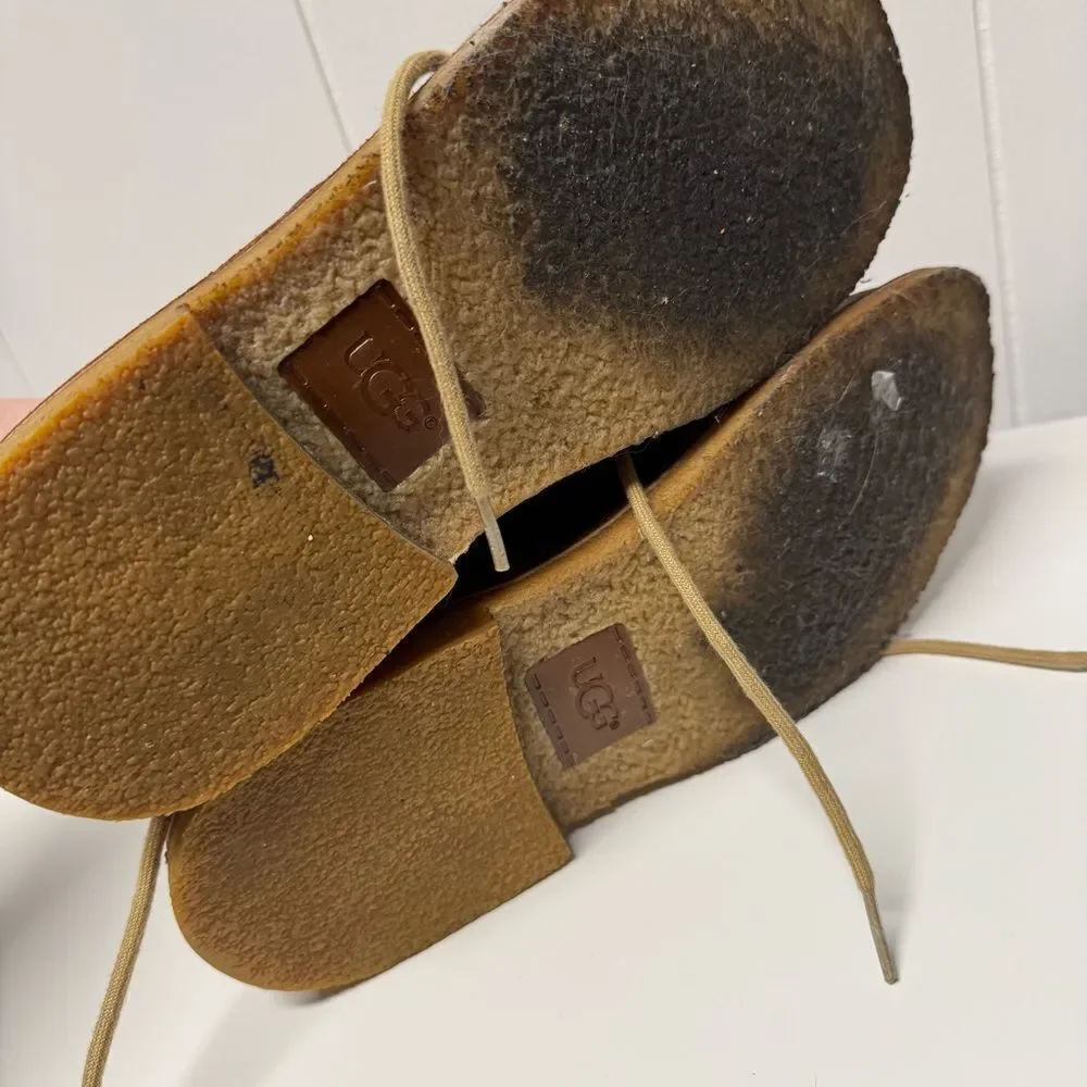 UGG Men's Tan Leather Chukka Boots Leighton size 9